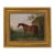 "Juno" After George Stubbs Contemporary Reproduction Print on Canvas, Small Gold Frame, 8 x 10 For Sale - Image 4 of 4