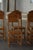 A charming set of eight Scandinavian dining chairs crafted in solid pine, dating from the 1950s. The chairs reflect the...