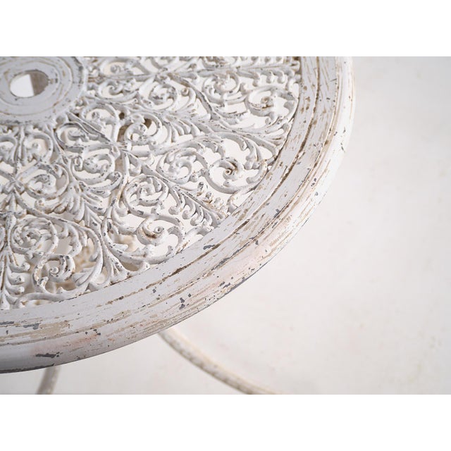 Art Nouveau Garden Table and Chairs Set, 1950, Set of 5 For Sale - Image 14 of 17