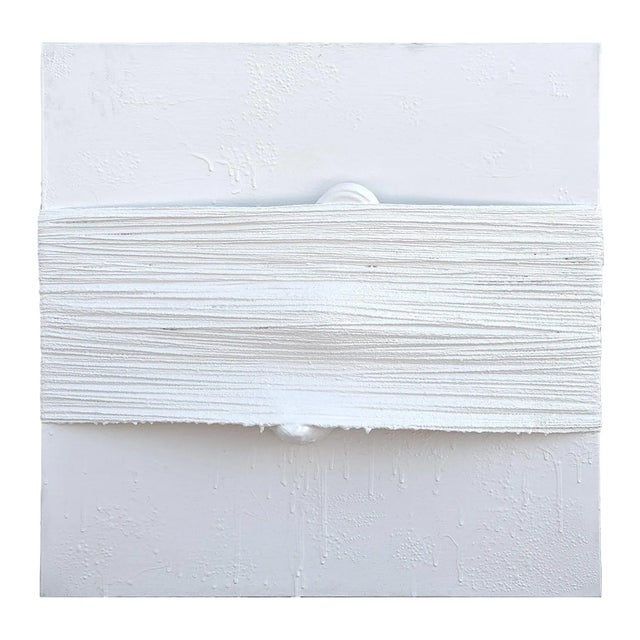 2022 “Stepping Out in Pink Sole” Contemporary White Found Object Shoe Painting by Tra' Slaughter For Sale - Image 10 of 10