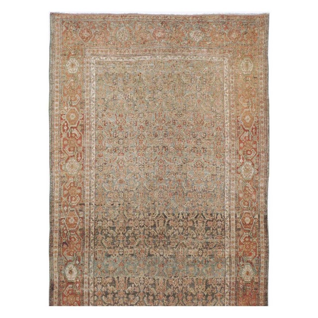 Rustic Galerie Shabab Collection Early 20th Century Persian Senneh Malayer Long Runner For Sale - Image 3 of 10