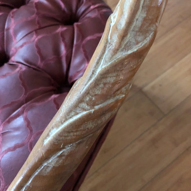 Beautiful faux bois wooden leaf chair. Perfect for the interior designer.