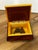 This is a vintage Italian wood-inlaid floral marquetry music or jewelry box, crafted in Sorrento, Italy, featuring a...