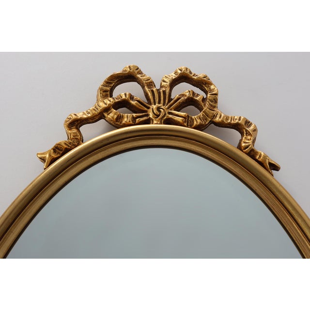 20th Century Louis XVI Mirror in Gilded Wood, France, 1950s For Sale - Image 3 of 11