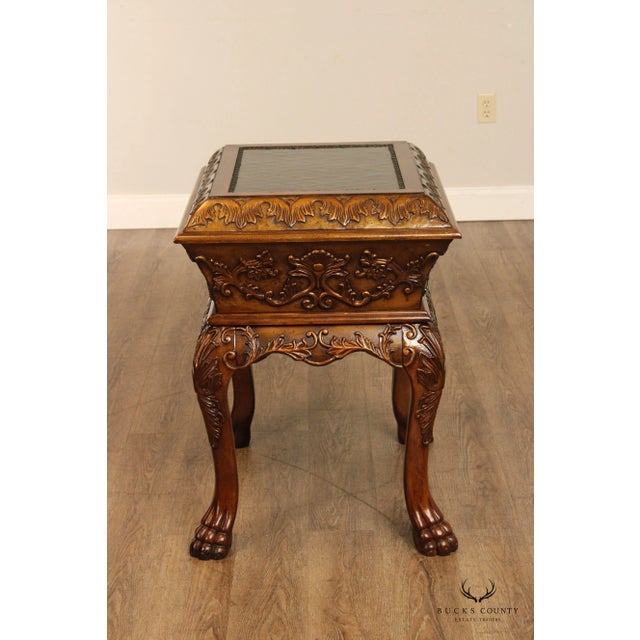 Renaissance Style Carved Chest on Stand For Sale In Philadelphia - Image 6 of 13