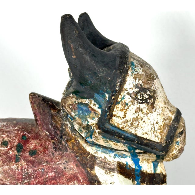 Early 20th Century Antique Indian Nandi Bull Figure For Sale - Image 5 of 10