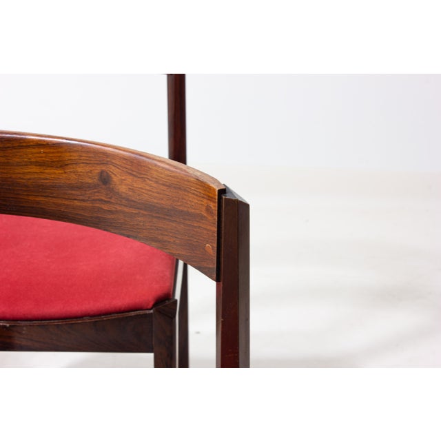 Dining Chairs in Rosewood by Dino Cavalli, 1970s, Set of 4 For Sale - Image 9 of 11