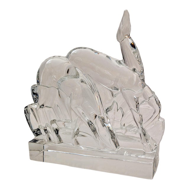 Baccarat Crystal Gazelles Figurine/Sculpture For Sale