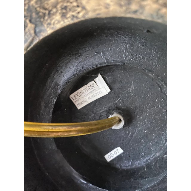 2000s Lexington Acanthus Leaf Motif Lamp For Sale - Image 9 of 9