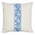 Schumacher Ashoka 16" Pillow in Ivory & Blue For Sale