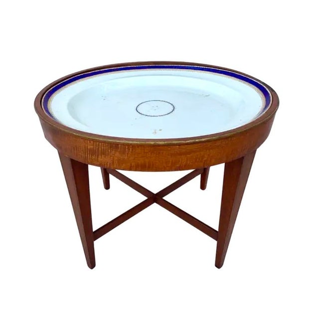 Chinese Export Porcelain Tray on Custom Stand For Sale In Tampa - Image 6 of 9