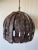 1970s Handcrafted Brutalist Ceramic Pendant Light With Leather Cord For Sale - Image 12 of 12
