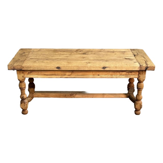 French Oak Farmhouse Dining Table, 1920 For Sale