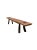 Sculptural Teak Wood Long Bench Stunning Wood Textures, Modern Organic For Sale - Image 6 of 8