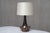 This rare and generously sized table lamp was designed and produced by niels preben larsen in his own workshop at...