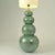 Large Seagreen Ceramic Floor Lamps attributed to Kaiser Leuchten, 1980s, Set of 2 For Sale - Image 4 of 11