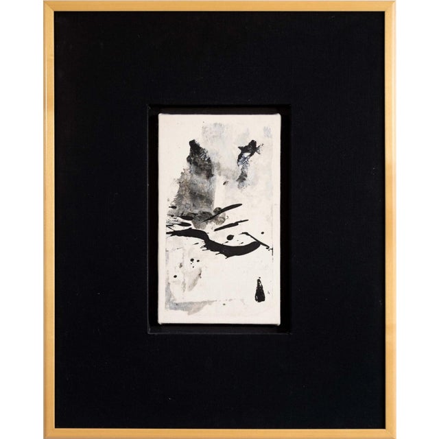 A contemporary painting on canvas Untiled (Silver Vertical) by American artist John Beardman. The composition features...