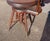 Burnt Umber 1890s Antique Quarter Sawn Oak High Back Organ Stool With Claw Feet Chase Parker Meriden For Sale - Image 8 of 18