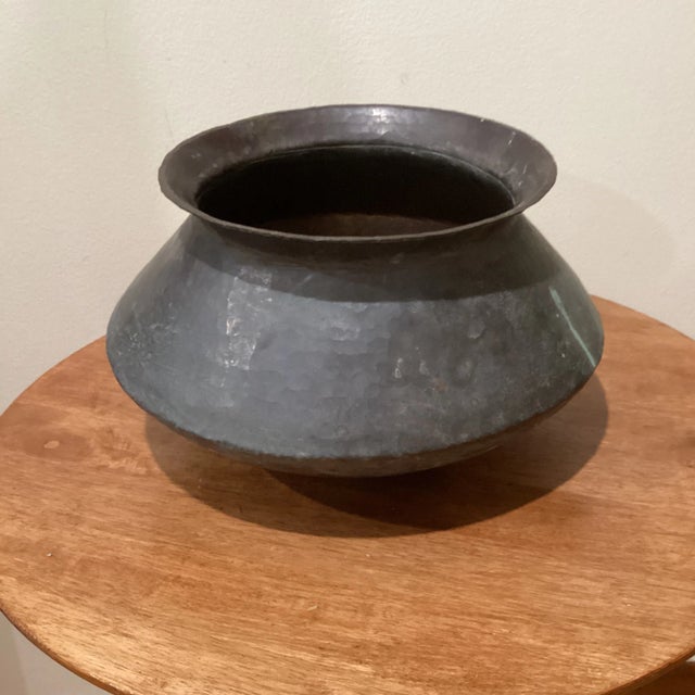 Early 20th Century Large Handmade Copper Cooking Pot For Sale - Image 12 of 13