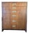 Vintage Walnut Veneer MCM 6 Drawer Chest For Sale