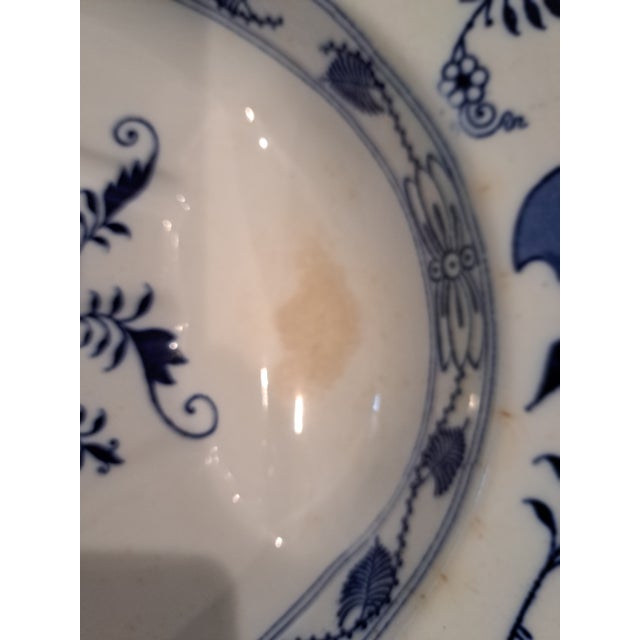 Early 20th Century Blue Onion Platter For Sale - Image 9 of 16