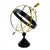 Large Vintage Brass and Black Metal Armillary For Sale