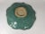 Teal 1990s Decorative Handmade Teal Floral and Geometric Pottery Plate/Bowl Signed For Sale - Image 8 of 10