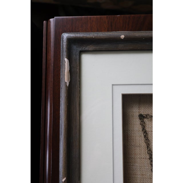 Vintage Framed Chinese Changming Suo Longevity Lock Amulet For Sale - Image 14 of 18