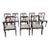 Early 20th Century Mahogany Lyre Back Dining Chairs - Set of 8 For Sale