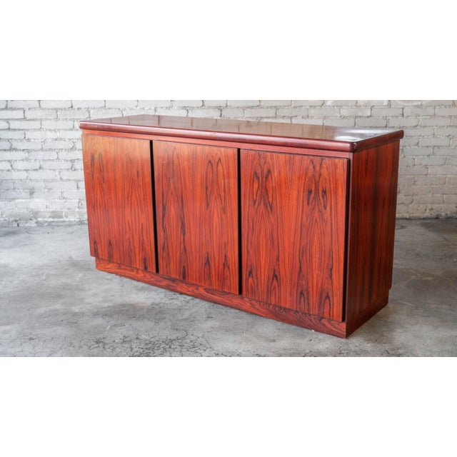 Rasmus Solberg 1970s Danish Modern Rasmus Rosewood Credenza For Sale - Image 4 of 16