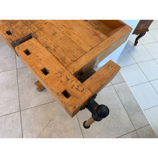 German Workbench in Solid Wood For Sale - Image 6 of 12