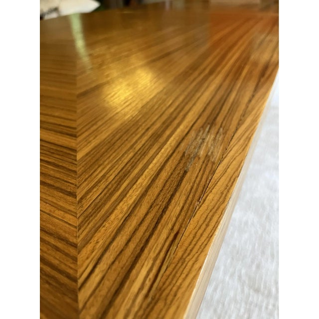 1970s 1970s Custom Three, Piece Pedestal Dining Table Designed by Acclaimed Modernist Architect Paul Rudolph For Sale - Image 5 of 13