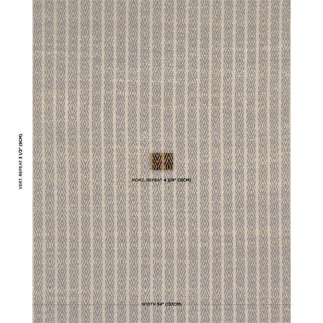 A small-scale stripe with a textural diamond weave, Kyara Handwoven is a heavy blanket-weight fabric that is knit-backed...