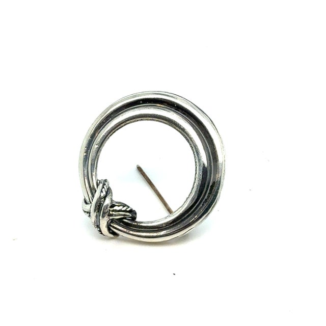 Silver 1990s Tiffany & Co Estate Signature Series Brooch Sterling Silver For Sale - Image 8 of 11