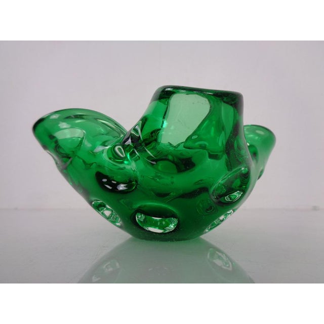 Green Sommerso Murano Glass Ashtray, Italy, 1960s For Sale - Image 6 of 18