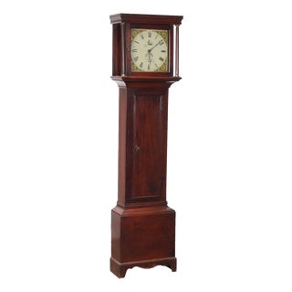 Empire Pendulum Clock in Mahogany For Sale