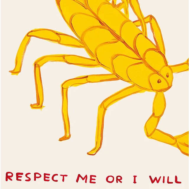 David Shrigley Signs of the Zodiac Poster (Individual), Scorpio (The Scorpion) Accompanied by a Certificate of...