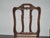1930s Pair of Antique French Provincial Style Ornate Carved Rush Seat Side Chairs For Sale - Image 5 of 17
