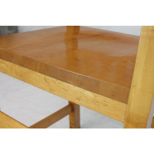 Alvar Aalto Solid Brid’s-Eye Maple High Pool Chairs Bar Stools For Sale - Image 4 of 14