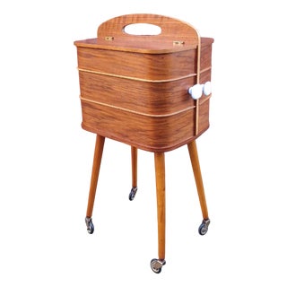 Danish Sewing Box in Teak, 1960s For Sale