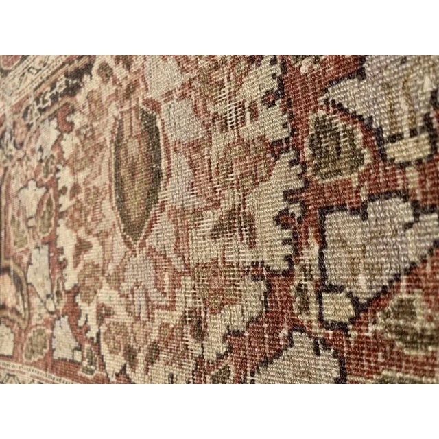 Late 19th Century Pasargad Light Brown Persian Antique Tabriz For Sale - Image 5 of 5