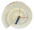 Line Table Clock in Porcelain by Ambrogio Pozzi for Rosenthal, Germany, 1960 For Sale
