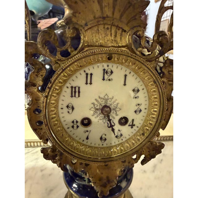 Blue Blue Clock from Sèvres For Sale - Image 8 of 10