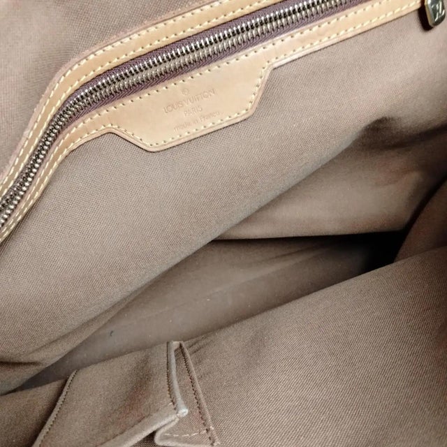 Contemporary A 2000s Louis Vuitton Brown House's Signature Monogram Canvas Luco Tote Bag 8 For Sale - Image 3 of 17