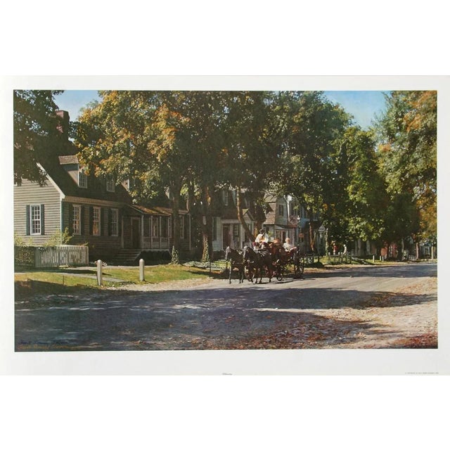 Photorealism Williamsburg, Grant Romney Clawson Offset Lithograph, Signed and Numbered For Sale - Image 3 of 3