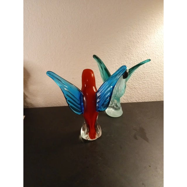 1990s 1990s Art Glass Soaring Toucan Sculptures For Sale - Image 5 of 7