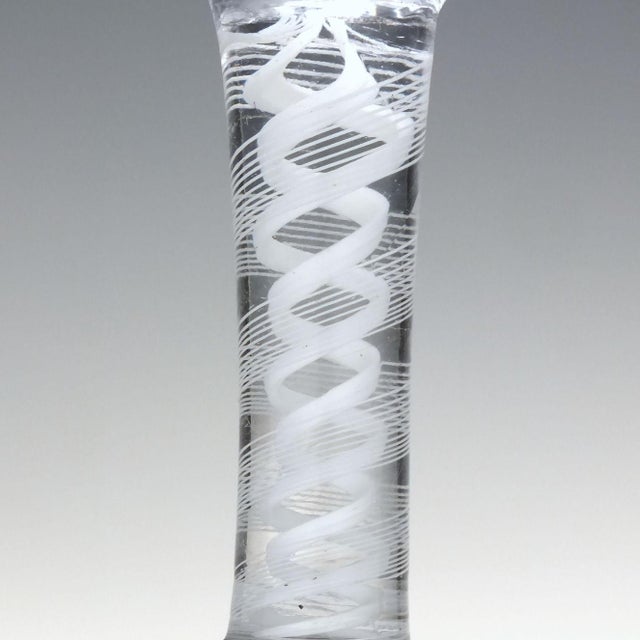 Georgian Opaque Twist Dram Glass, 1760s For Sale - Image 5 of 8