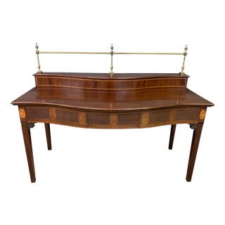 George III Serpentine Mahogany Serving Table, 1790 For Sale