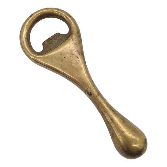 Vintage Brass Bottle Opener, 1960s For Sale