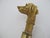 Wood Victorian Style Carved Wood Dog Head Smugglers Cane Walking Stick W/Hidden Flask For Sale - Image 7 of 10